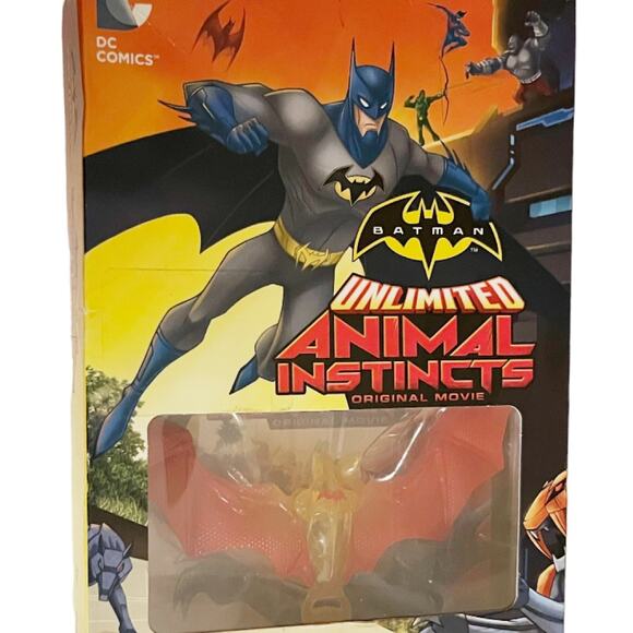 Batman Unlimited: Animal Instincts, DVD, DC Comics, Exclusive Fire Bat toy, New - Picture 1 of 3